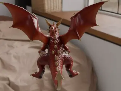 Articulated Crystal Flexi Dragon - Printable 3D model