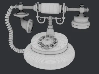 Vintage telephone 3D model