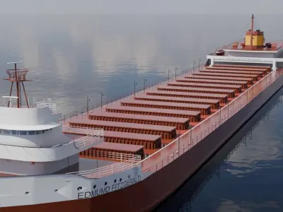 SS Edmund Fitzgerald 3D model