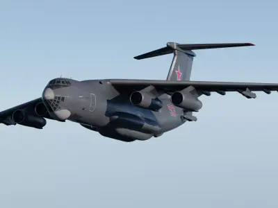 Iliouchine Il-78 Fully-Rigged Animated Game Ready Low-poly 3D model