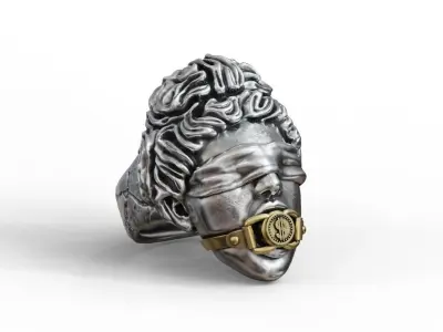 Femida Ring Antique Statue 3D print model