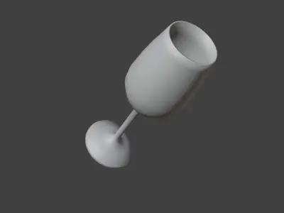 simple glass 3D model