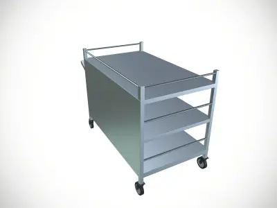 Transport Trolley Dolly Low-poly 3D model