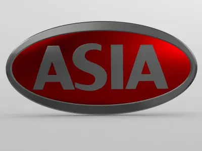 asia logo 3D model