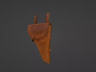 pistol bag holster Low-poly 3D model