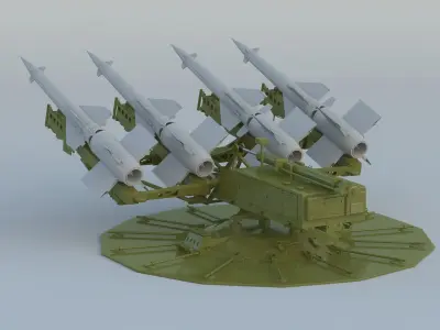 S-125 Neva Pechora SA-3 Goa 3D model