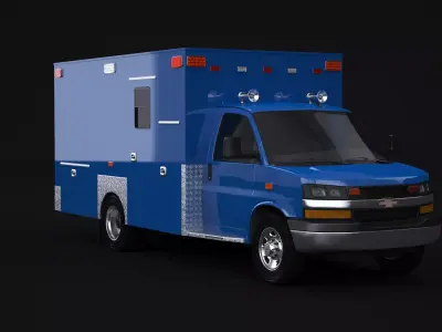 2020 Chevrolet Express EMS Ambulance 3D model