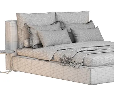 RH Cloud Platform Bed 3D model purchase
