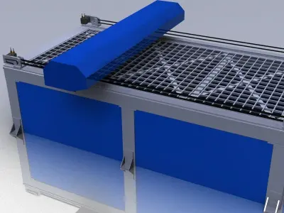 Laser machine Free 3D model