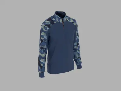 Military T-shirt Low-poly 3D model buy