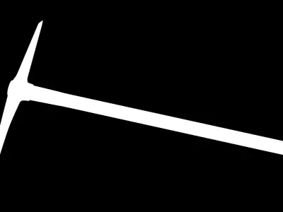 Pickaxe Low-poly 3D model