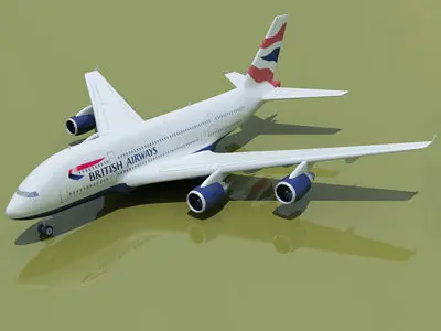 Texture of British Airlines 3D model
