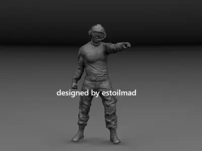 AIRCRAFT CARRIER DECK CREW v3 3D print model
