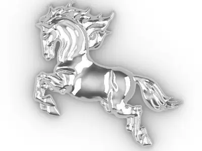 Horse for casting model 3D print model