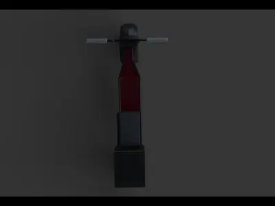 Delivery Scooter Low-poly 3D model