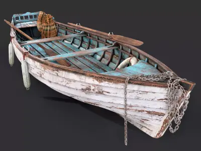 Old boat 3D model
