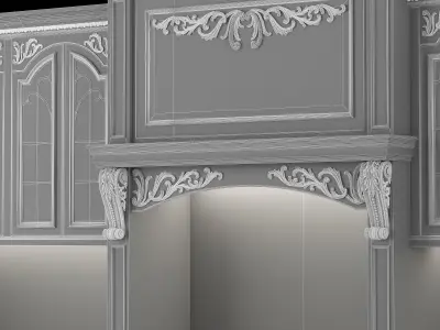classical kitchen 3 3D model