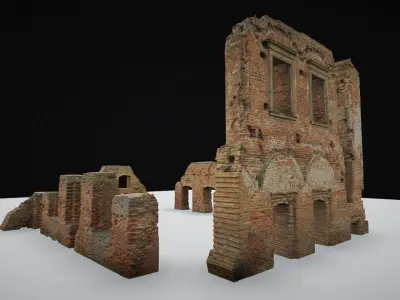 Ruins of the palace - package 3D model