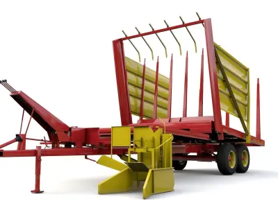 New Holand 1037 Bale Wagon A0014 3D model