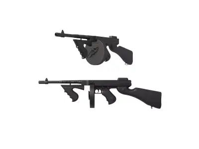 Thompson submachine gun 3D print model