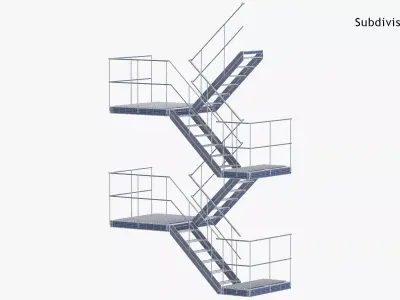 External Staircase New 3D model