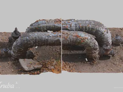 Truba A Pipe Scan 3D model