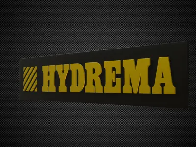 hydrema logo 3D model