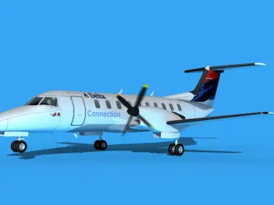 Embraer EMB120 Delta Connection 3D model