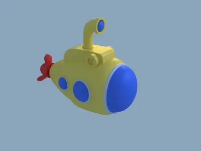 submarine toy 3D model
