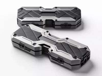 Futuristic Modular Handheld Weapon 3D model