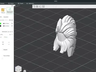 Custom3Dprint Minifigure Accessory - Minifigure Hair S2 - 039 3D print model