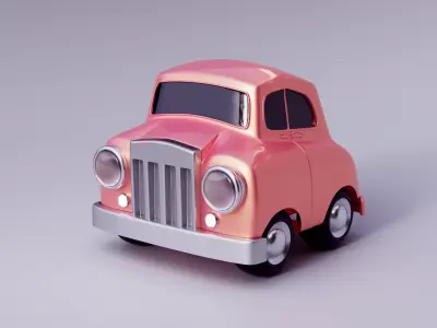 Cartoon Mini Car 1 3D print model purchase