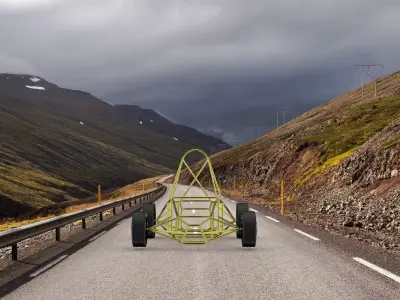 car frame 3D model