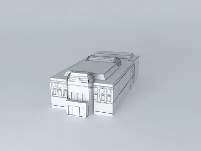 Historical building of Slovak National Theatre Free 3D model