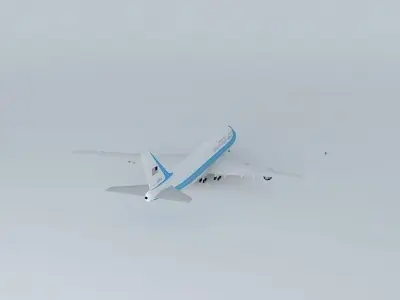 Air Force One SAM 30000 747-8 Free 3D model