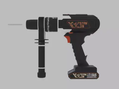 Cordless Electric Drill 3D model