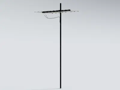 Antenna 14 Low-poly 3D model