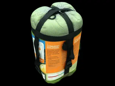 Camping Bag Collection 02 3D model