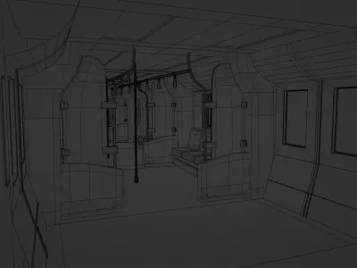 Metro Train Interiors 3D model
