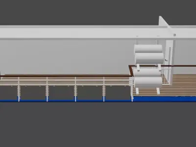 ship deck Low-poly 3D model