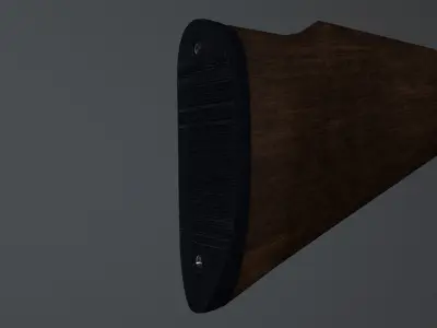 Hunting Rifle Remington Low-poly 3D model