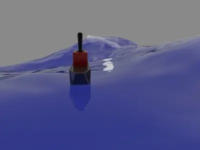  Low-poly 3D model of the ship Low-poly 3D model