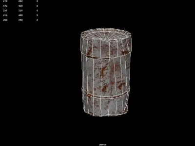 Rusty Waste Oil Drums Free low-poly 3D model