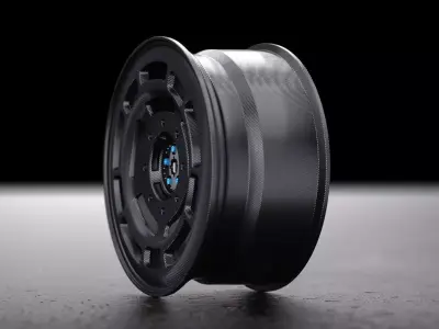 Rims carbon fiber industrial   auto racer 3D model