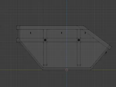 Dumpster LowPoly Simple Low-poly 3D model