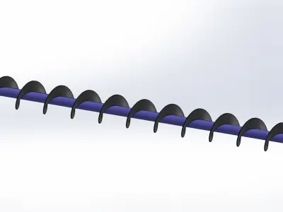 Screw Conveyor 3D model 2