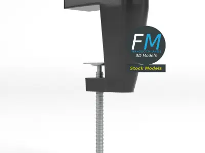 Clamp for desktop lamp 1 3D model
