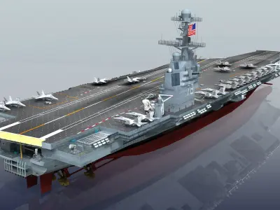 USS Gerald R. Ford CVN-78 3D model