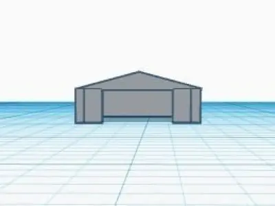 Airport Hangar Free low-poly 3D model