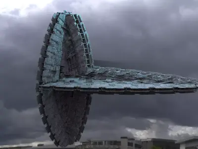 Crystal Alien Monolith Kit bash  3D model